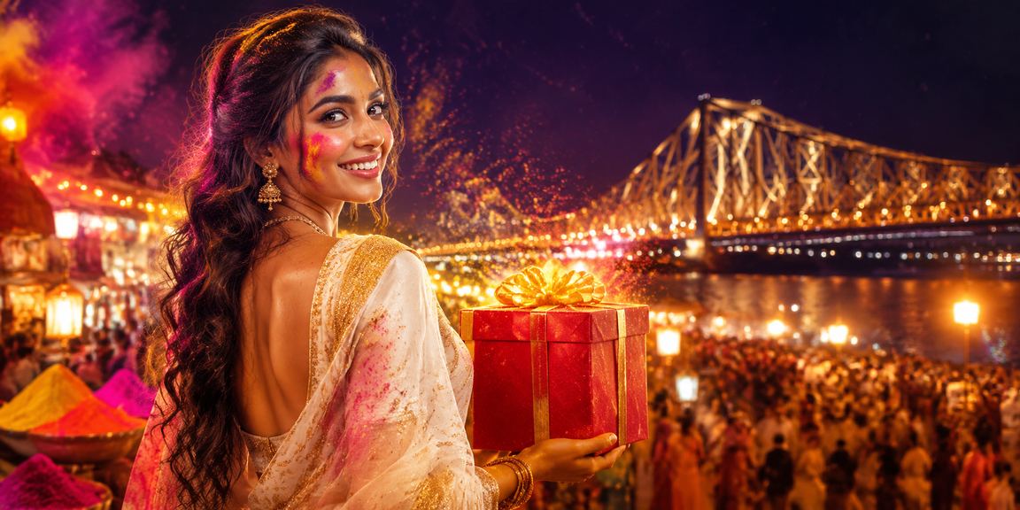 A young Indian woman enjoying sports betting on mobile